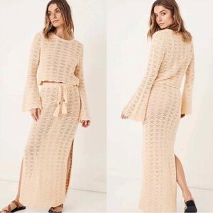 Spell Organic Cotton Road to Paradise Knit Skirt Size XS